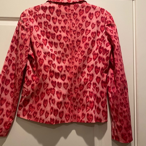 MOSCHINO VINTAGE HEART BLAZER VINTAGE PINK Size-10 Italian 44 - Picture 5 of 6